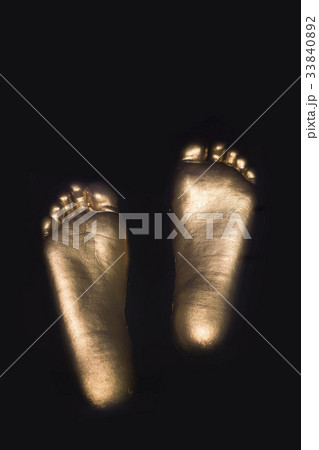 黒の背景 パク・チソン フットプリント 33840892