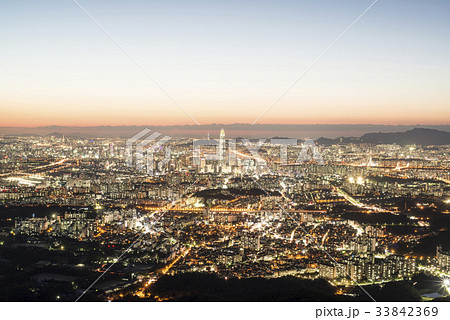高層ビル ソウル 夜景 33842369