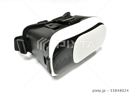 virtual reality glasses on white background 33848024