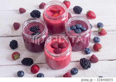 Fresh homemade smoothies 33848855