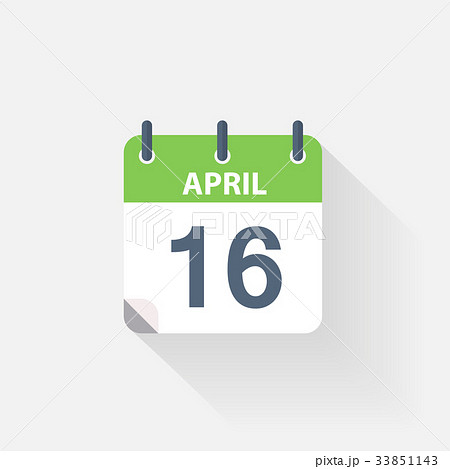 16 april calendar icon 16 april calendar icon 33851143