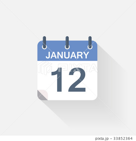 12 january calendar icon 33852364