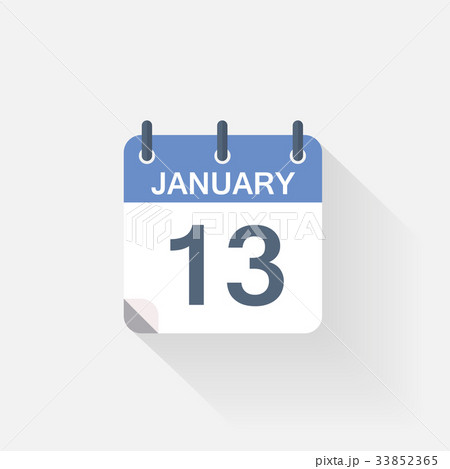13 january calendar icon 33852365