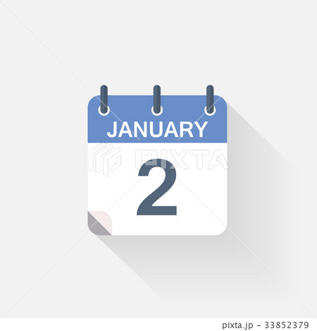 2 january calendar icon 33852379