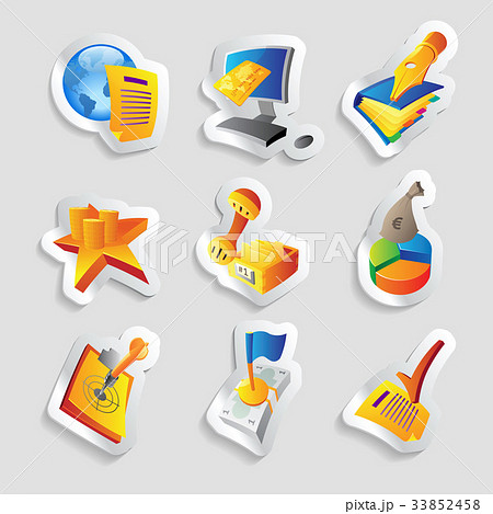 Icons for business and finance 33852458