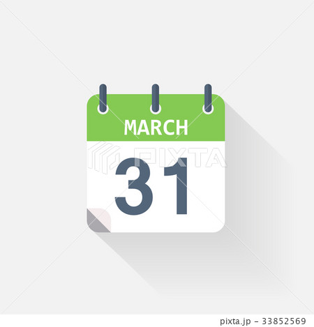 31 march calendar icon 33852569
