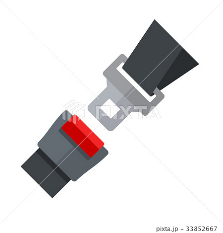 Open Seatbelt. Flat Style Vector Open Seatbelt. Flat Style Vector 33852667