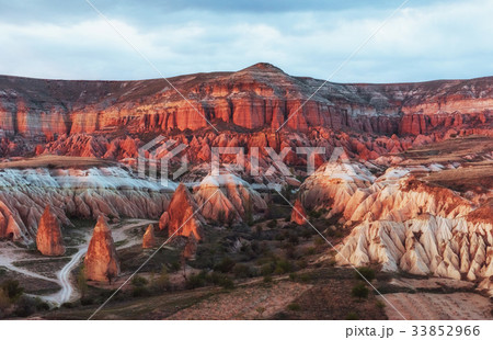 Red valley at Cappadocia, Anatolia, Turkey 33852966