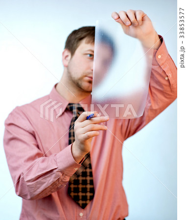businessman on white businessman on white 33853577