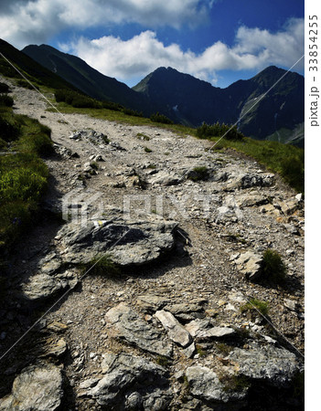 stone pavement high in the mountains stone pavement high in the mountains 33854255