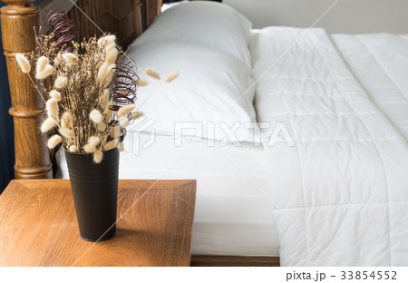Flower decoration in modern bathroom interior 33854552