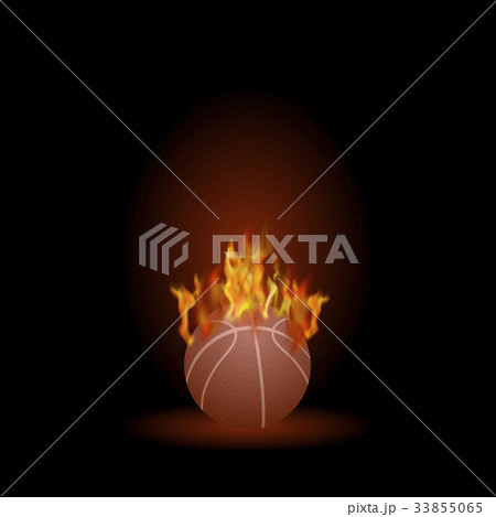 Burning Basketball Orange Ball Icon Burning Basketball Orange Ball Icon 33855065