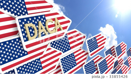 Group of DACA arrows  the direction of the sun 33855426