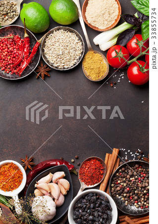 Various spices and herbs Various spices and herbs 33855734