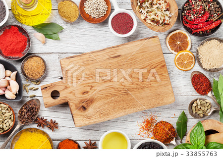 Various spices and herbs 33855763