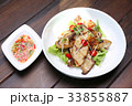 Grilled King Oyster Mushroom , Eryngii slices 33855887