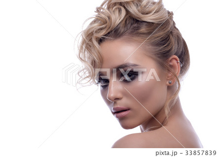 Portrait of a beautiful girl with a contrasting image. 33857839