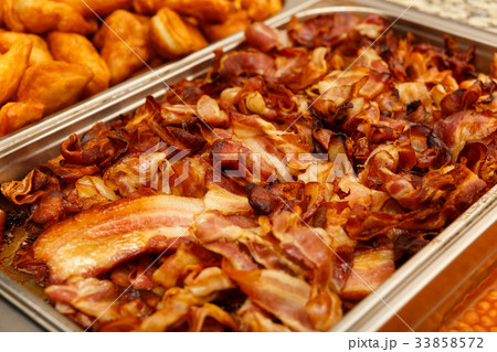 Food warmers on catering event 33858572