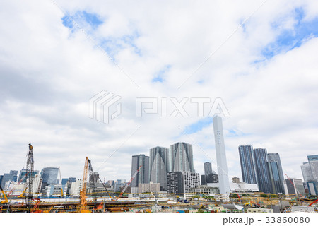 晴海の建築現場 33860080