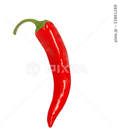 Isolated pepper. One red chili pepper isolated on 33861289