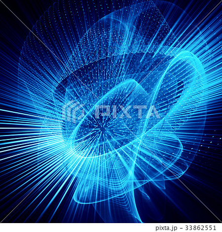Abstract blue and black background. Abstract blue and black background. 33862551