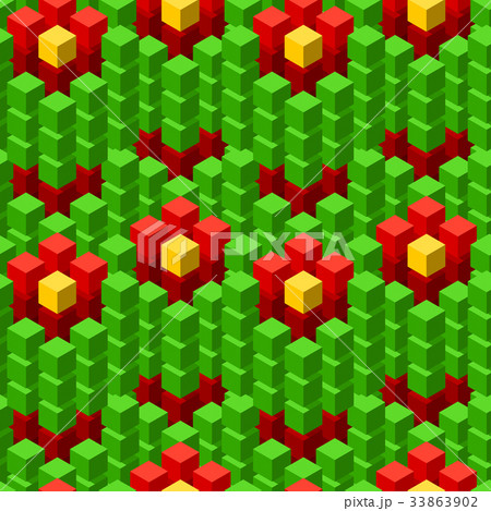 Seamless pattern with geometric cubes colorful Seamless pattern with geometric cubes colorful 33863902