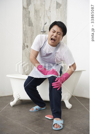 ゴム手袋 男 男性 33865087