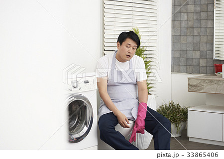 ゴム手袋 男 男性 33865406