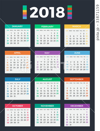 Calendar for 2018 Calendar for 2018 33871159