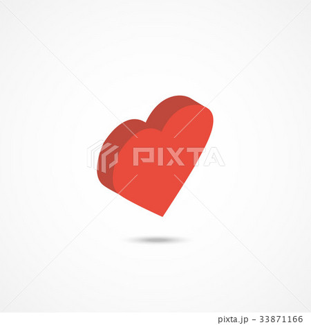 Heart isometric icon 3d vector illustration 33871166