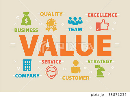 VALUE Concept with icons 33871235