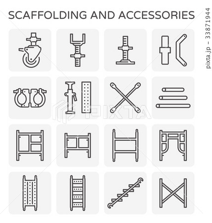 scaffolding line icon scaffolding line icon 33871944