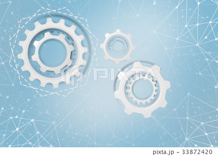 Industrial gears over futuristic background. Industrial gears over futuristic background. 33872420