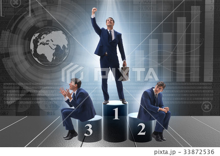 Businessman after successful transaction in 33872536