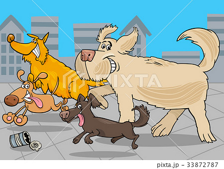 cartoon running dogs animal characters 33872787