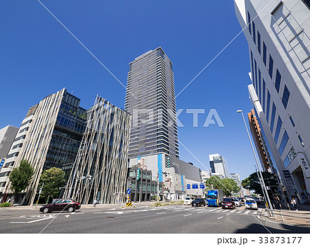 名古屋伏見通り都市風景 三蔵交差点 グランドメゾン御園座タワー(建設中) 名古屋伏見通り都市風景 三蔵交差点 グランドメゾン御園座タワー(建設中) 33873177