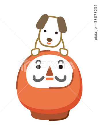 戌年 年賀状 シリーズ のイラスト素材