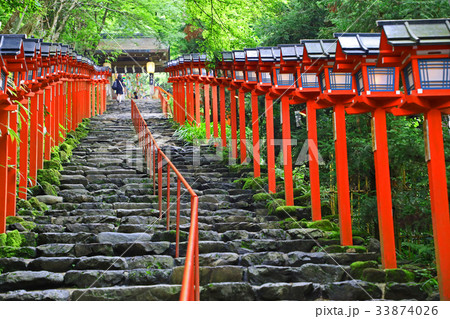 貴船神社・参道石段1 貴船神社・参道石段1 33874026