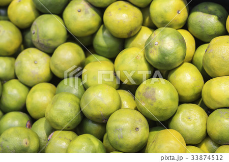 Fresh Tangerine oranges texture background 33874512