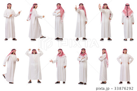 Arab man isolated on white background 33876292