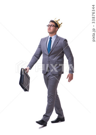 King businessman isolated on white background King businessman isolated on white background 33876344