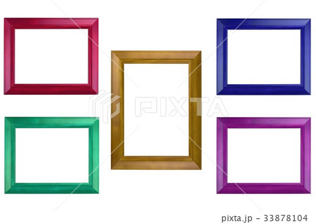 Colorful photo frame isolate on the background Colorful photo frame isolate on the background 33878104