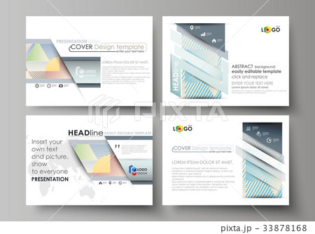 Set of business templates for presentation slides 33878168