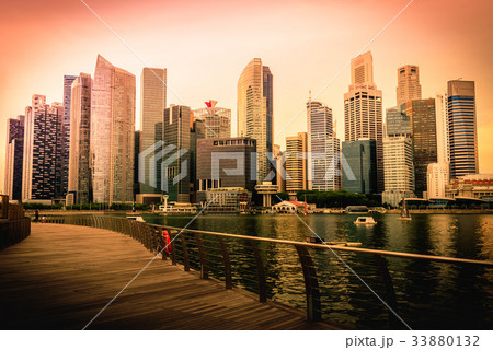 Singapore city skyline of business downtown 33880132