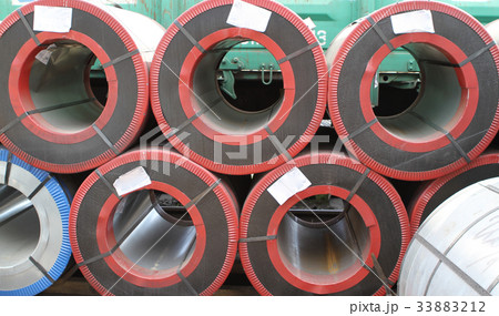 Rolled galvanized steel with polymer coating Rolled galvanized steel with polymer coating 33883212