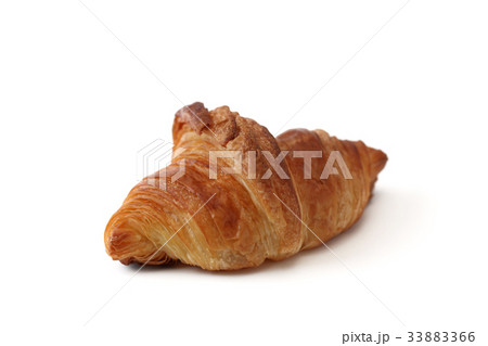 クロワッサン フランスのパン 白背景 33883366