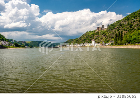 Katz Castle at Rhine Valley near St. Goarshausen 33885665