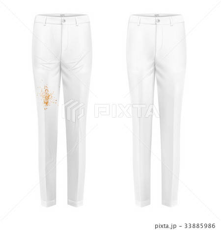 Pants stain remover experiment vector concept 33885986