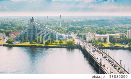 Riga, Latvia. Akmens Tilts - Stone Bridge Street Riga, Latvia. Akmens Tilts - Stone Bridge Street 33886096