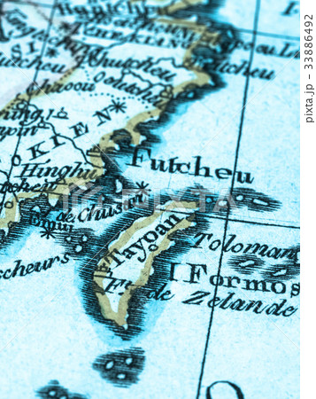 古地図　台湾 33886492